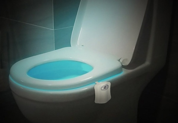 Eight-Colours Smart Motion Sensor Toilet Seat Night Light