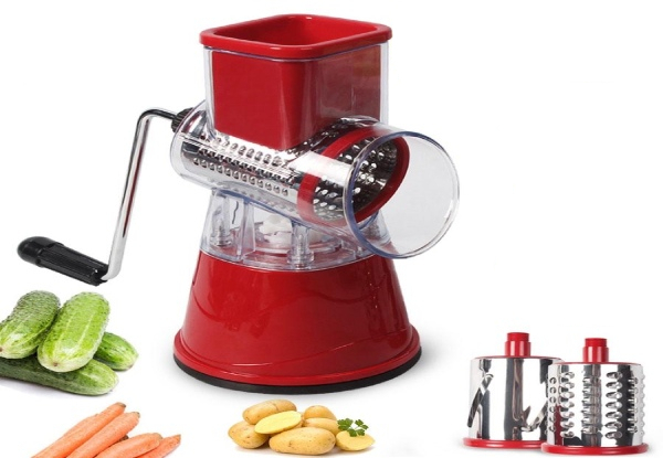 Manual Multifunctional Round Mandoline Slicer Grater - Three Colours Available