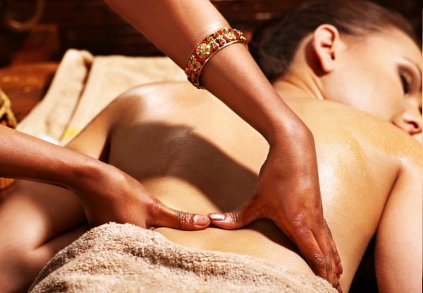 Ayurveda Head & Back Massage, 65-Minute Therapeutic Relaxation Massage or Hot Stone - Options for up to Two People