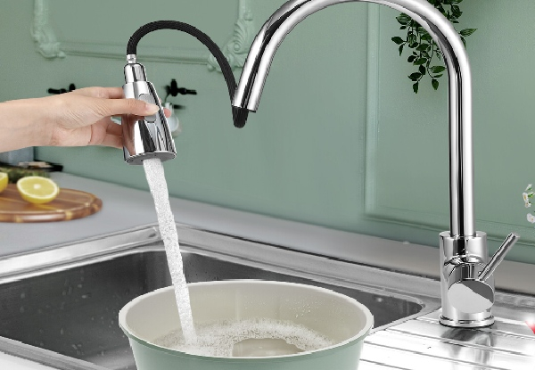 WELS Pull-Out Kitchen Swivel Sink Faucet Tap
