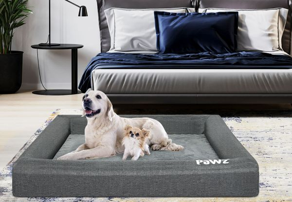 PaWz Pet Washable Memory Foam Bed - Four Sizes Available