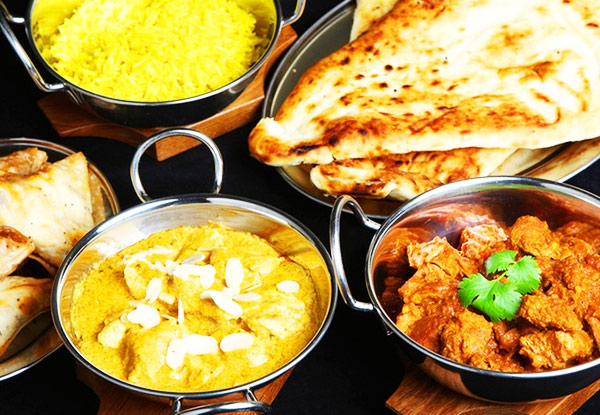 $32 for an Indian Dinner for Two incl. One Shared Starter, Two Curries, Two Pappadoms & Rice for Two (value up to $63)