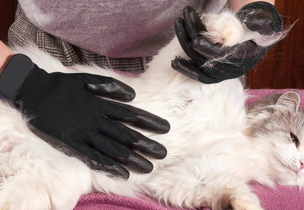 Pet Grooming Brush Gloves
