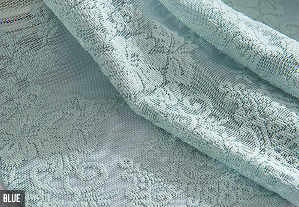 Lace Jacquard Short Curtain - Three Colours & Five Sizes Available