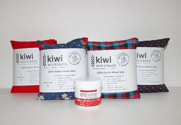 Kiwi Wheat Bag Sport Duo incl. Extreme Sport Massage Wax - Four Colours Available