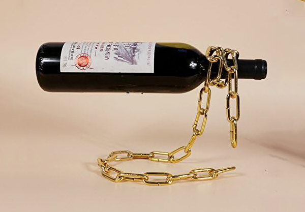 Magic Suspension Metal Chain Wine Rack - Three Colours Available