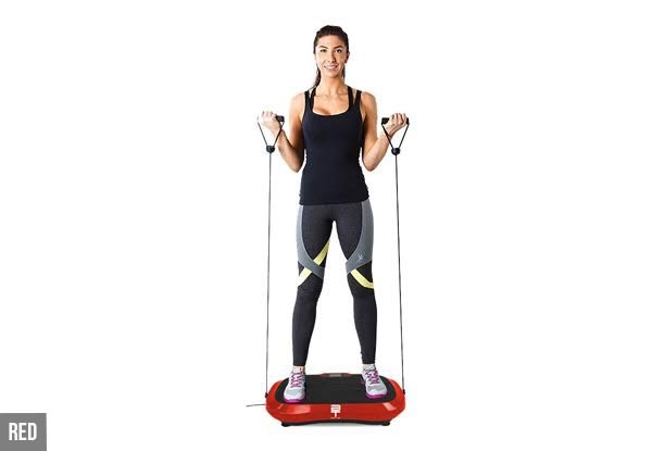 BodyTune 180 Levels Vibration Trainer & Resistance Band Combo - Three Colours Available