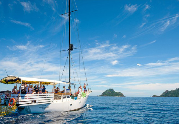 Fijian Seaspray Sailing Adventure for One Adult incl. a Full Day Out Sailing Between Islands, Drinks, Snorkelling, Island Village Visit, Entertainment & a BBQ Lunch - Options for a Child