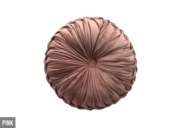 Round Cushion Pillow - Five Colours Available & Option for Two-Pack
