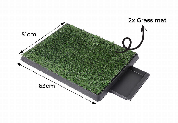 Pawz Portable Dog Grass Potty Training Pad - Two Sizes Available