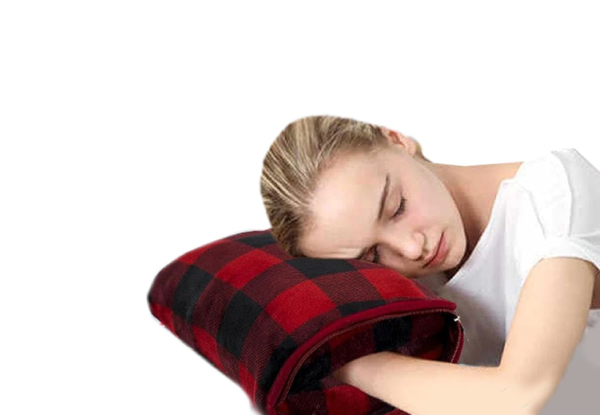 Three-in-One Soft Travel Blanket - Five Colours Available