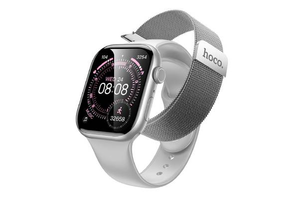 Nexus Pulse IPX6 Water-Resistant Smartwatch iOS Android Silver