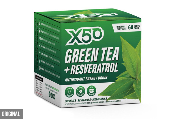 Green Tea X50 60 Servings incl. Bonus Six Servings - 10 Flavours Available