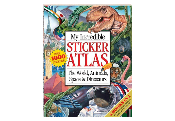 My Incredible Sticker Atlas by Hinkler Books