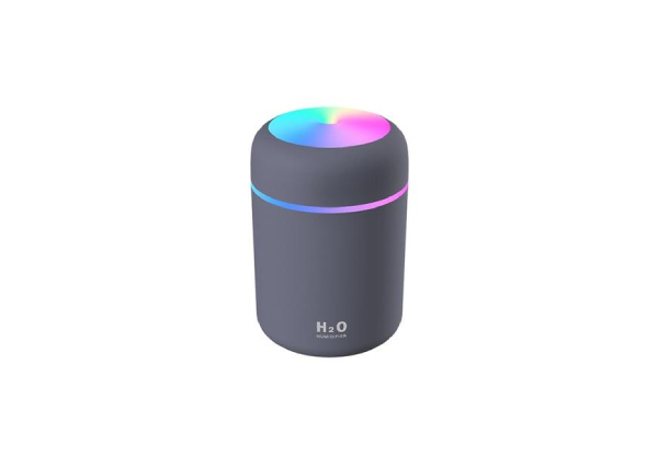 Portable H2O Ultrasonic Air Humidifier with Light - Three Colours Available
