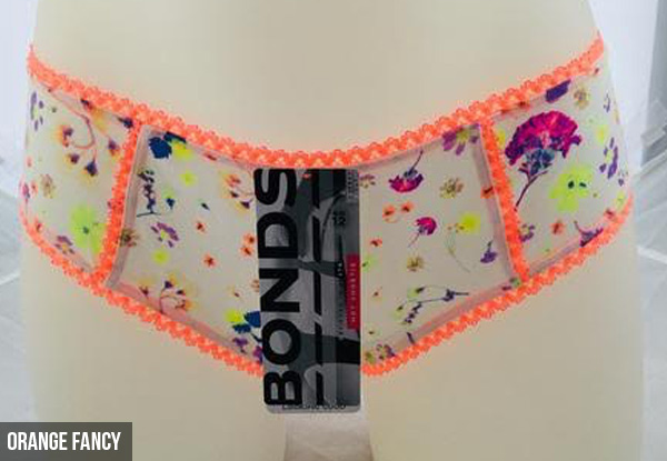 Two-Pack of Women's Bonds Hot Shortie Undies -  Five Sizes & Four Designs Available