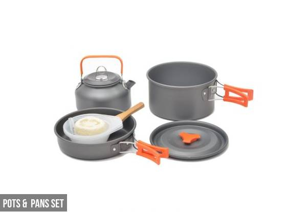 Camping Cookware Range - Two Options Available