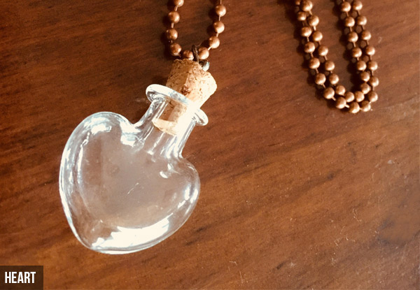 Mini Bottle Pendant Necklace - Three Styles Available
