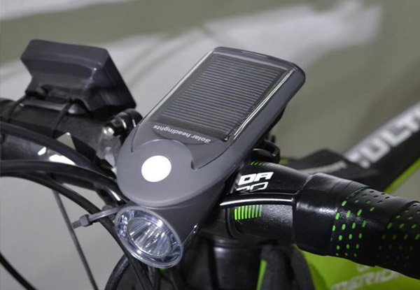 $19 for a Solar & USB Rechargeable LED Waterproof Bicycle Light