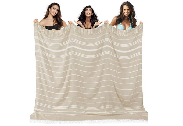 Turkish Beach Towel Blanket - Available in Two Colours & Option for Two-Pack