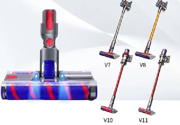 LED Double Roller Brush Compatible with Dyson V7 V8 V10 V11 V15