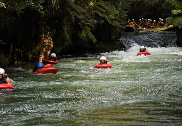 White Water Sledging Trip Down the Kaituna River incl. Adventure Photo Pack & Shuttle Transfers Pick-Up & Drop-Off - Options for up to Six People