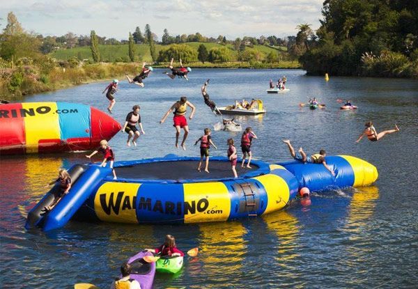 $25 for an Individual Supreme Pass incl. the Climbing Wall, The 'Blob', the 'UFO' (Ultimate Floating Object) & One-Hour on the Italian Pedalos (value up to $42)