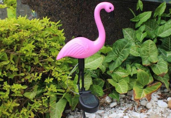 Solar LED Garden Decorative Flamingo Stake Light