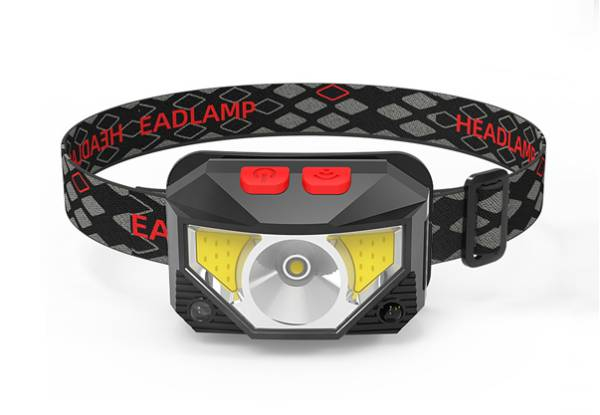 Rechargeable Outdoor Head Lamp with Red Light - Option for Two-Pack