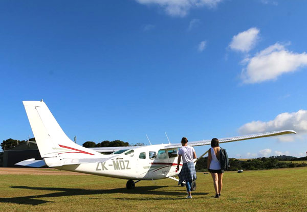$499 for a Scenic Flight, Wine Tasting & Lunch for Two on Waiheke Island - Options for Three & Four People Available (value up to $1,352)