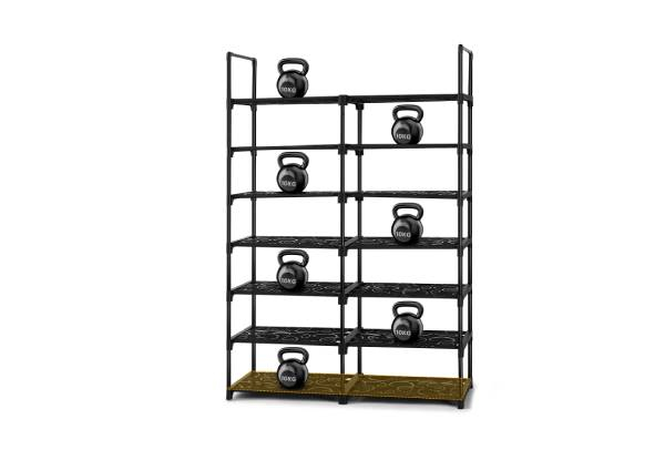 DIY Metal Shoe Storage Shelf - Two Options Available