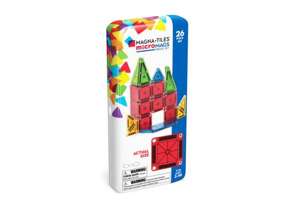 Magna-Tiles 26-Piece Travel Set - Option for Two Sets