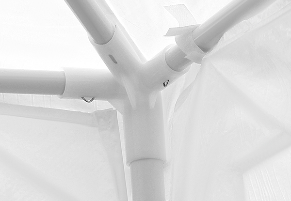 3x9m White Walled Water-Resistant Outdoor Gazebo