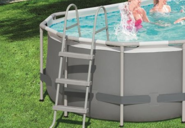 Power Steel Frame Oval Pool Set with Filter Pump