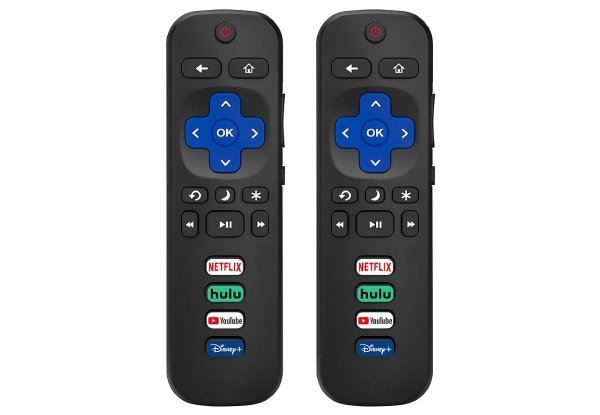 Replacement Remote Control Compatible with LG TV & Roku - Option for Two-Piece