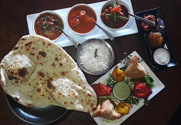 Urban Mini Indian Banquet for Two People incl. Entrees, Curries & Extras