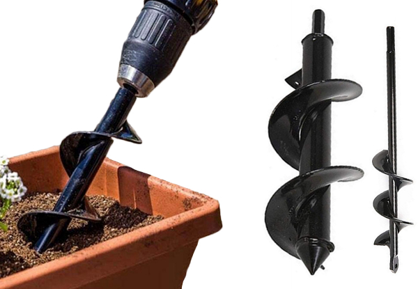 Garden Digger Drill Bit - Available in Two Sizes & Option for Two