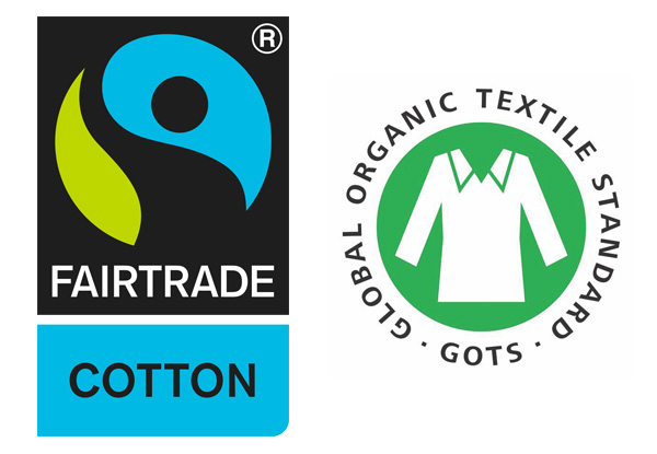 Two Organic Cotton Fairtrade Tote Bags