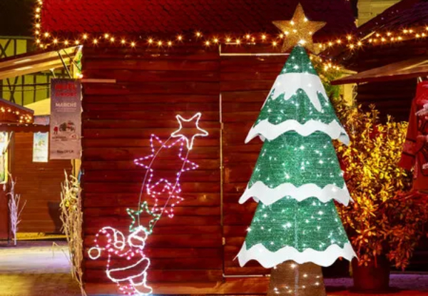 180cm LED Snowy Green Christmas Tree