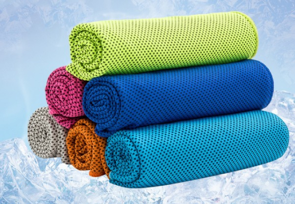 Five-Pack of Cooling Towels - Seven Colours Available