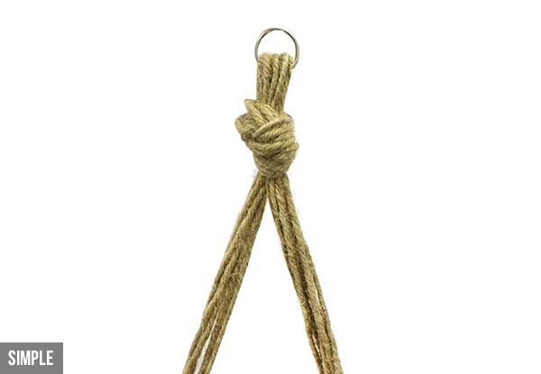 Garden Plant Rope Hanger - Range of Styles Available with Free Delivery