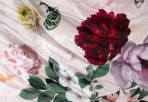 Savona Maxine Duvet Cover Set - Available in Four Colours & Option for Extra European Pillowcase