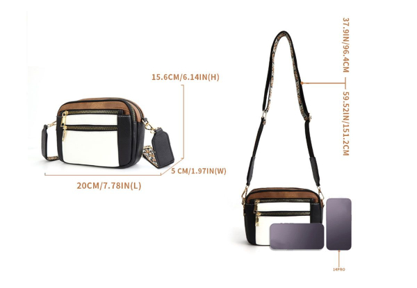 Women's Small Crossbody Bag - Three Colours & Option for Two-Pack Available