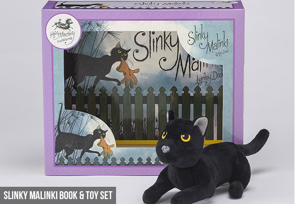 Hairy Maclary or Slinky Malinki Book & Toy Set