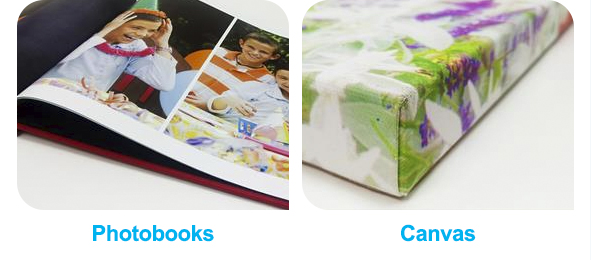 Photobooks and canvases