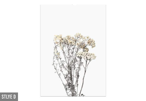 Botanical Canvas Print Wall Art - Available In Four Styles & Four Sizes