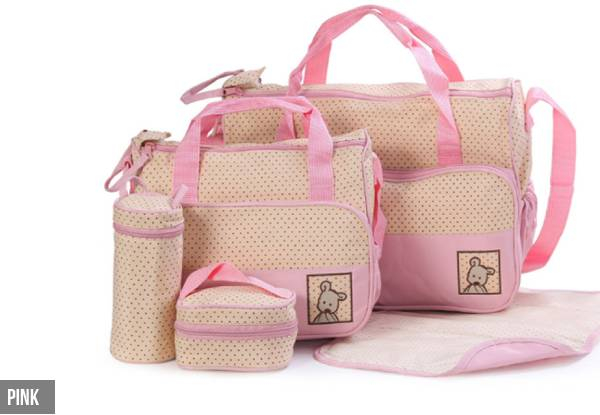 Five-in-One Baby Bag Set - Seven Colours Available