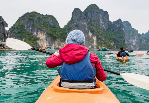 Per-Person, Twin-Share 5-Day Hanoi, Halong Bay & Ninh Binh Discovery Tour incl. Hotels, Meals, Airport Transfers, Luxury Cruise, Kayaking, Trang An Eco Boat Ride & More - Three, Four & Five Star Hotel Options