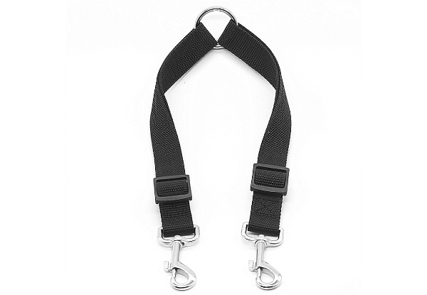 Dual Lead Walk Dog Leash - Available in Three Colours & Three Sizes