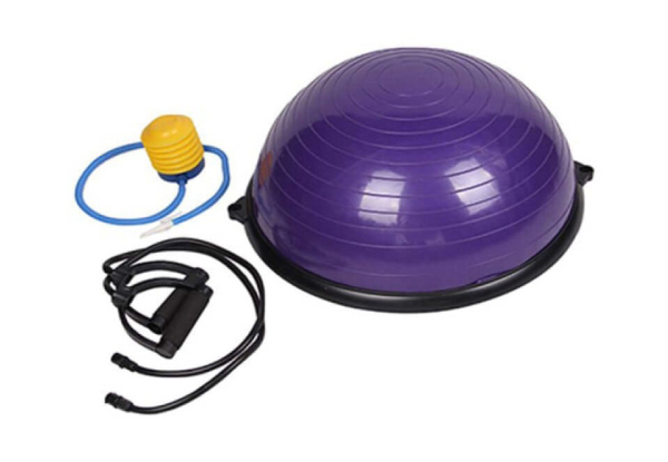 Exercise Yoga Half Balance Ball with Resistance Bands